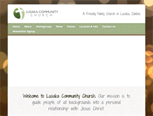 Tablet Screenshot of lusakacommunitychurch.org